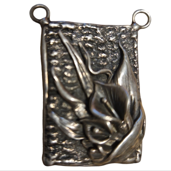 Calla lily rectangular pendant - Picture 2 of 6